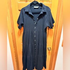 Petal and pup black maxi dress